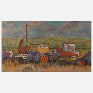 Rolf Krause, "Maschinenplatz in Mecklenburg"