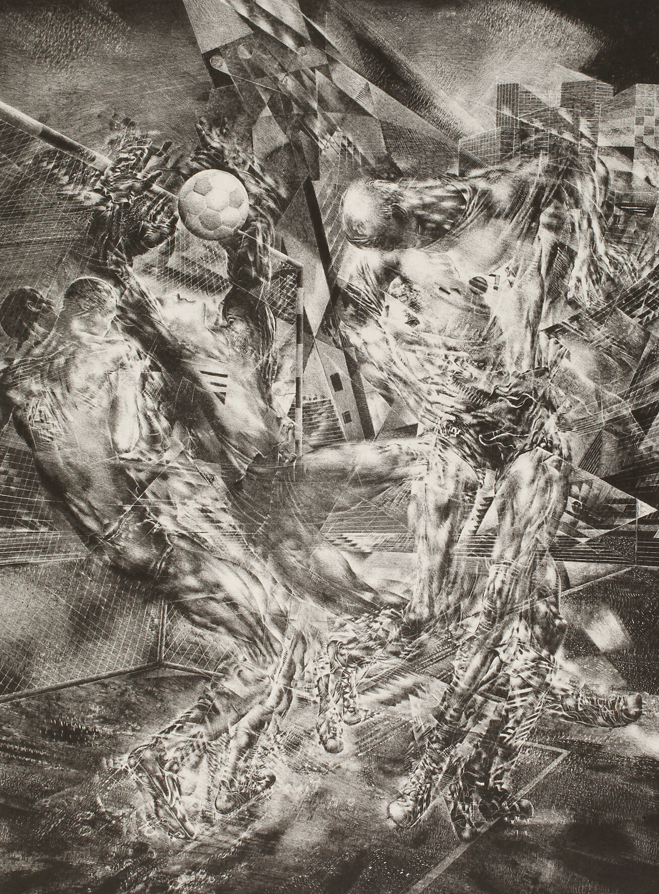 Prof. Rolf Münzner, „Ballspielszene“