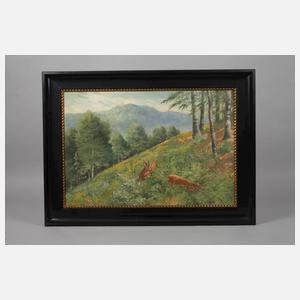 Friedrich Reimann, Flüchtende Rehe