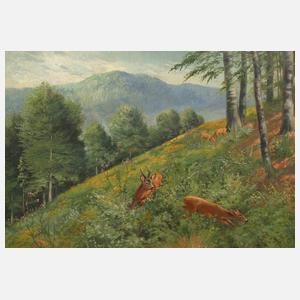 Friedrich Reimann, Flüchtende Rehe