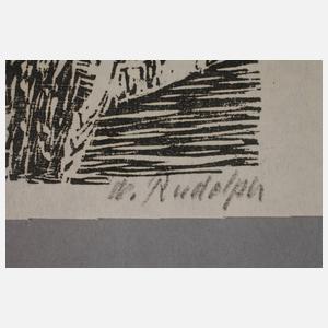 Prof. Wilhelm Rudolph, Sitzender Uhu