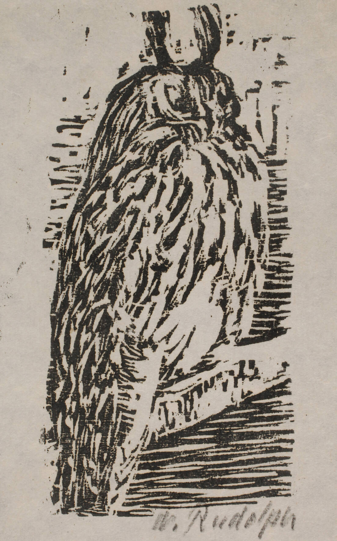 Prof. Wilhelm Rudolph, Sitzender Uhu