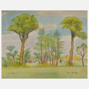 Fritz Tröger, Frühlingslandschaft