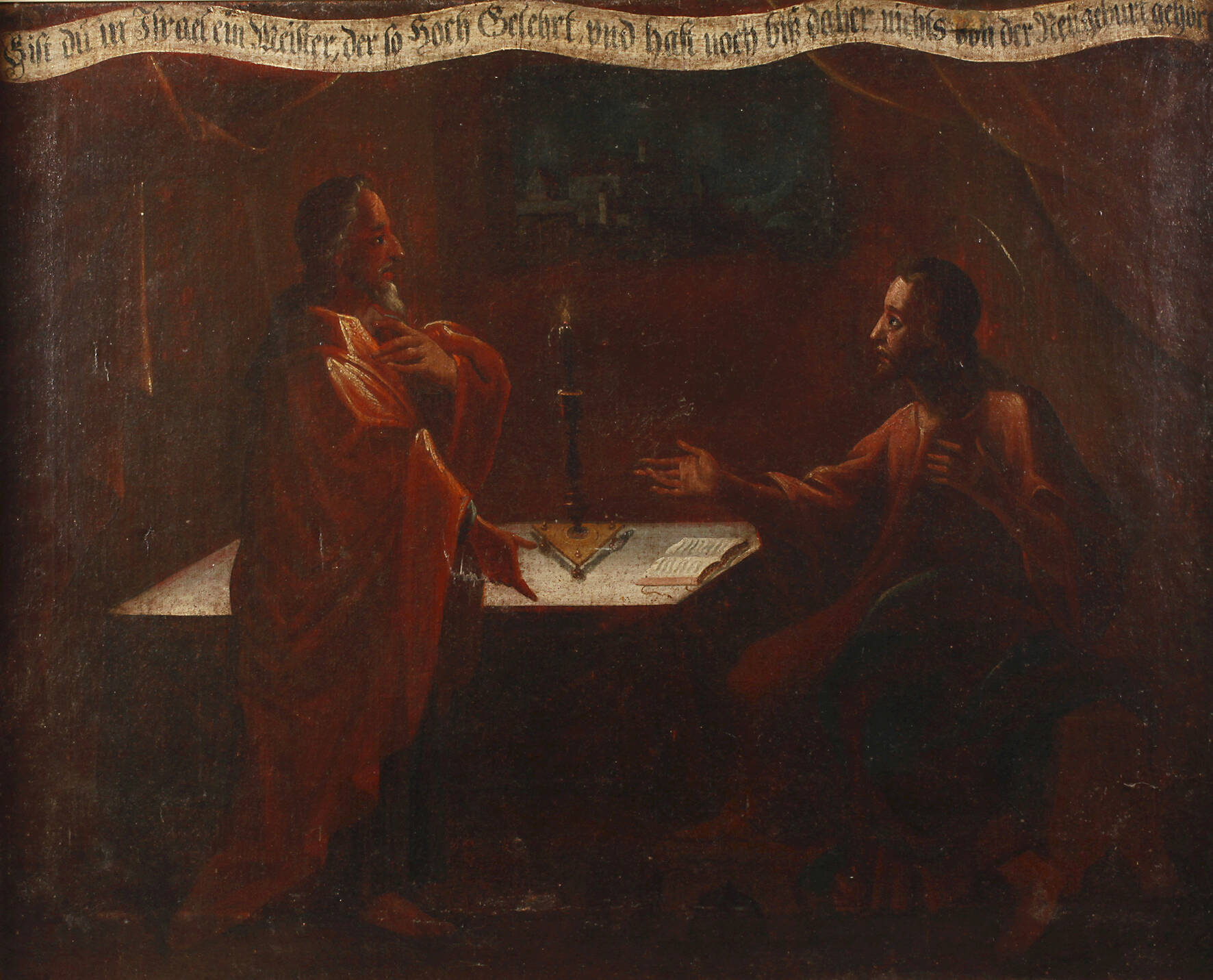 Jesus im Disput mit Nikodemus