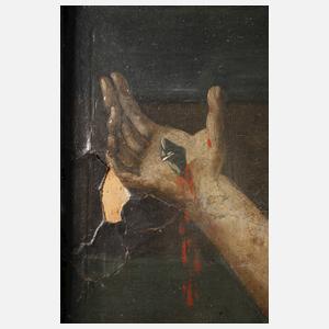 Gekreuzigter Jesus mit Maria Magdalena