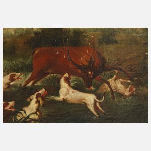 Parforcejagdszene