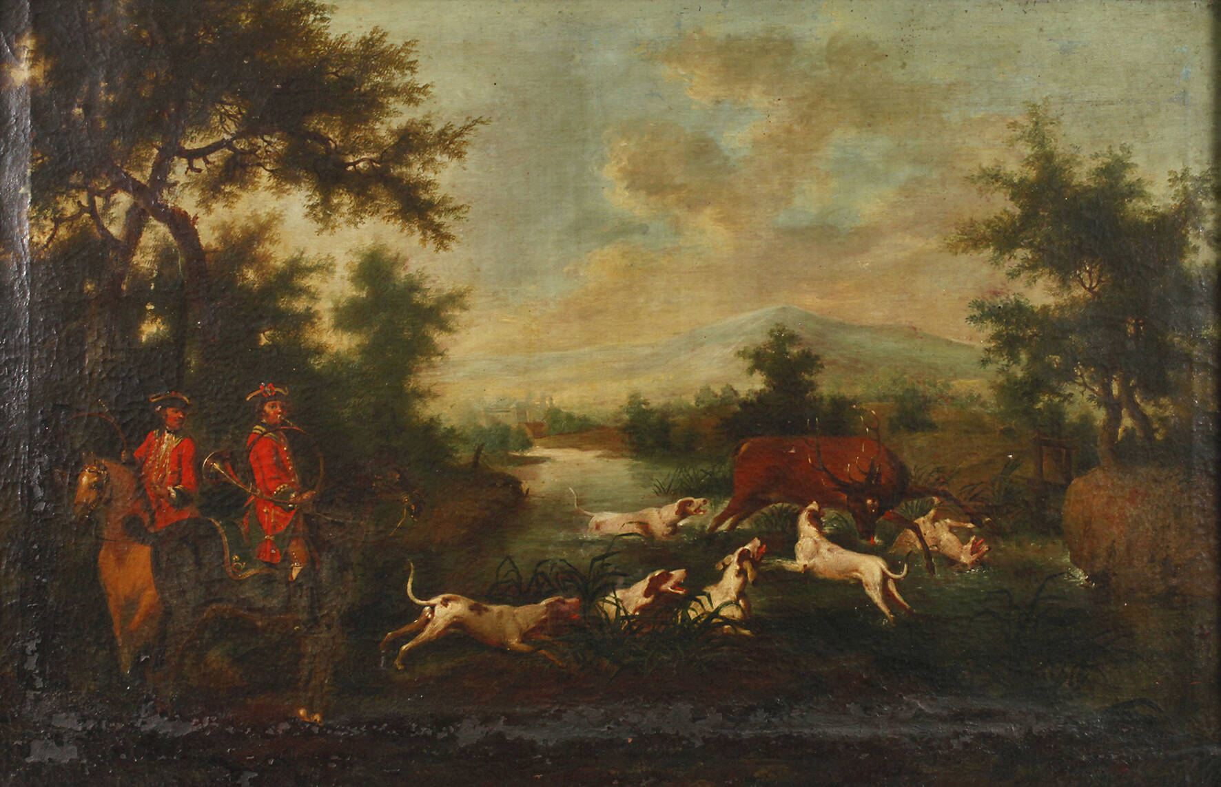 Parforcejagdszene