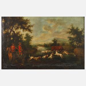 Parforcejagdszene