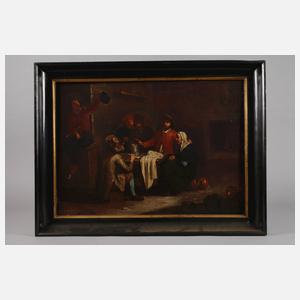 Gesellige Runde im Kücheninterieur