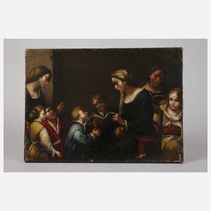 Gesellige Runde im Kücheninterieur