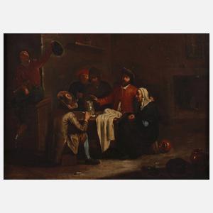 Gesellige Runde im Kücheninterieur