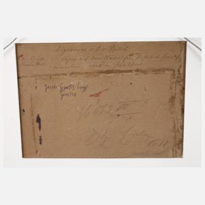 "Kind mit rot gefüttertem Strohhut"