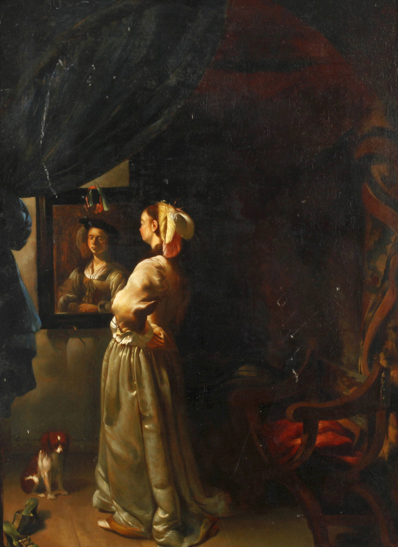 H. Edelhäusser, Kopie nach Frans van Mieris d. Ä.