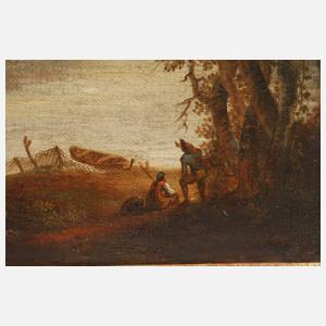 Paar kleine mediterrane Landschaften am Meer