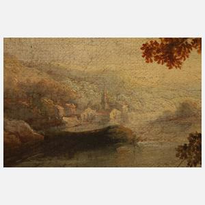 Paar kleine mediterrane Landschaften am Meer