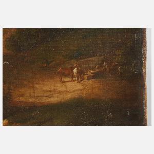 Paar kleine mediterrane Landschaften am Meer