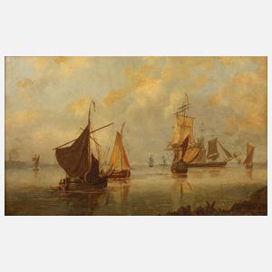 Abraham Hulk I, Segelschiffe auf stiller See