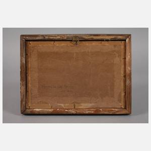 Prof. Carl Malchin, attr., Am Gartenzaun