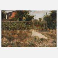 Prof. Carl Malchin, attr., Am Gartenzaun111