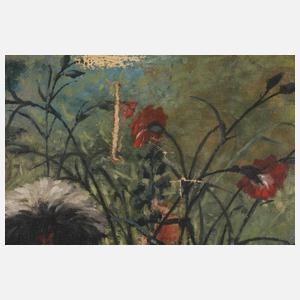 Charles Nogaro, Haubenhühner mit Kürbis und Nelken