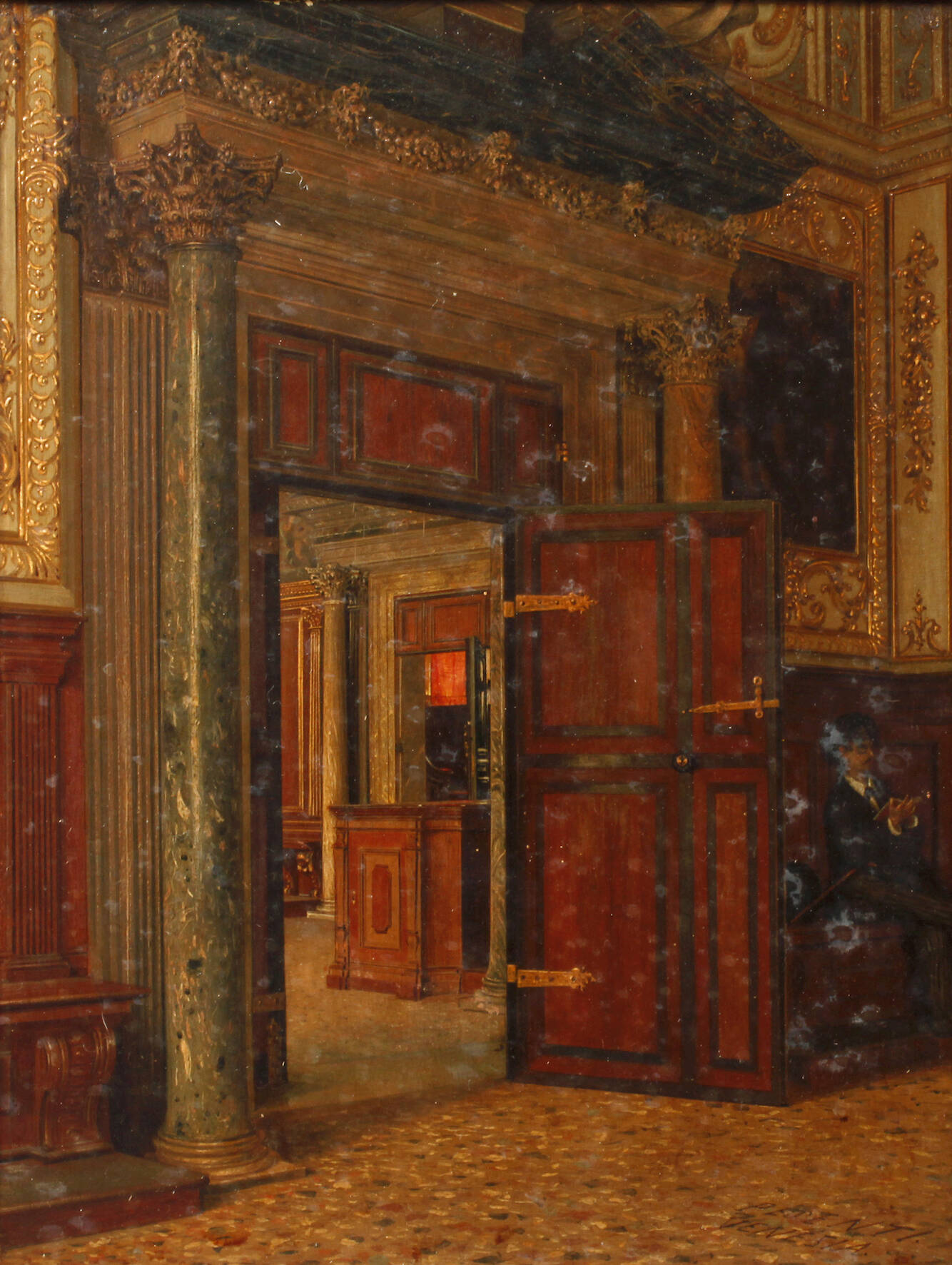Domenico Pesenti, Venezianisches Interieur