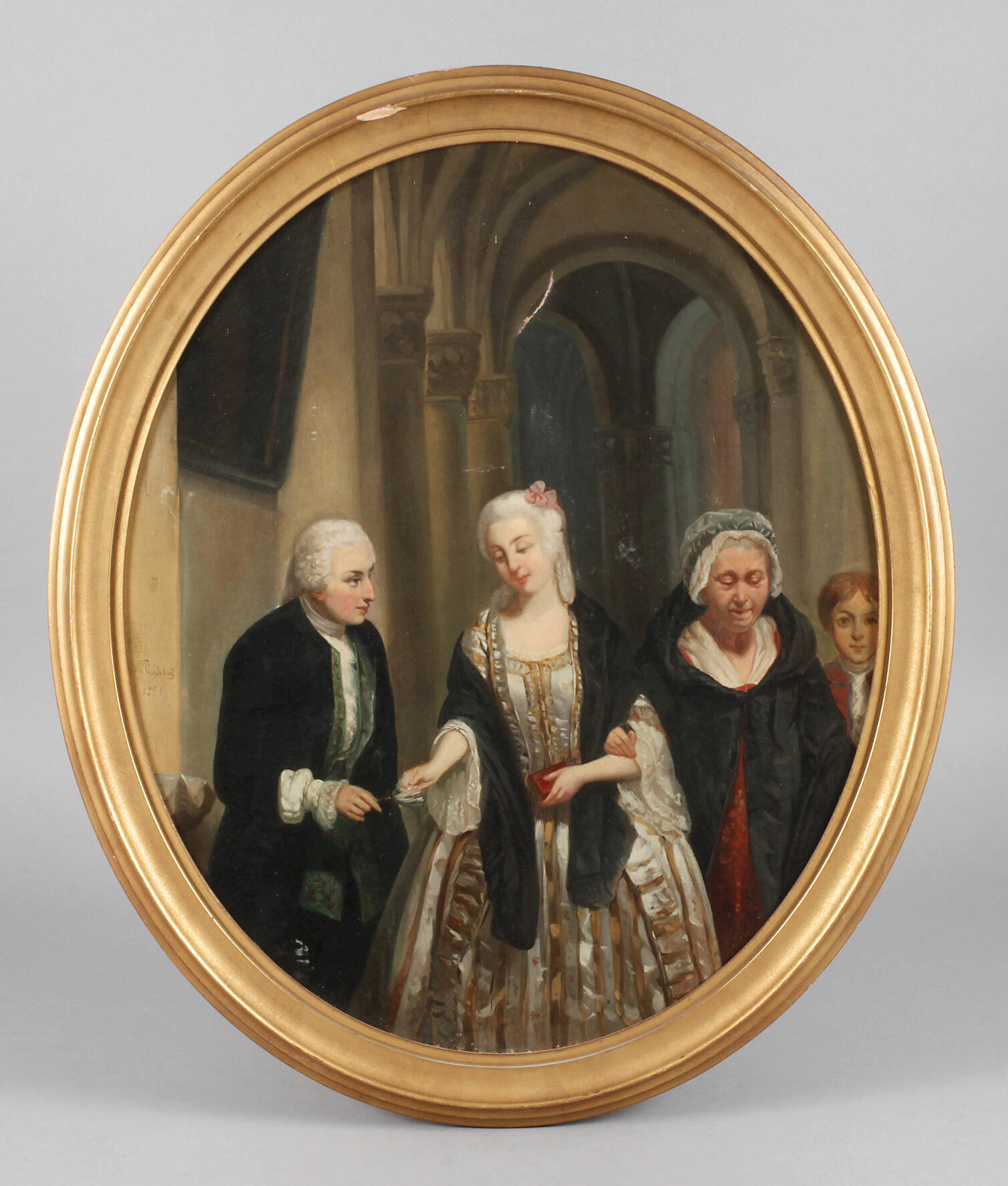 N. Puydebah, Beim Kirchgang