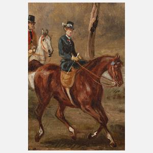 Alfred Steinacker, attr., Ausritt von Elisabeth