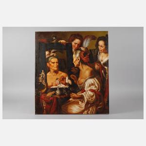 nach Bernardo Strozzi "Alte Kokette"