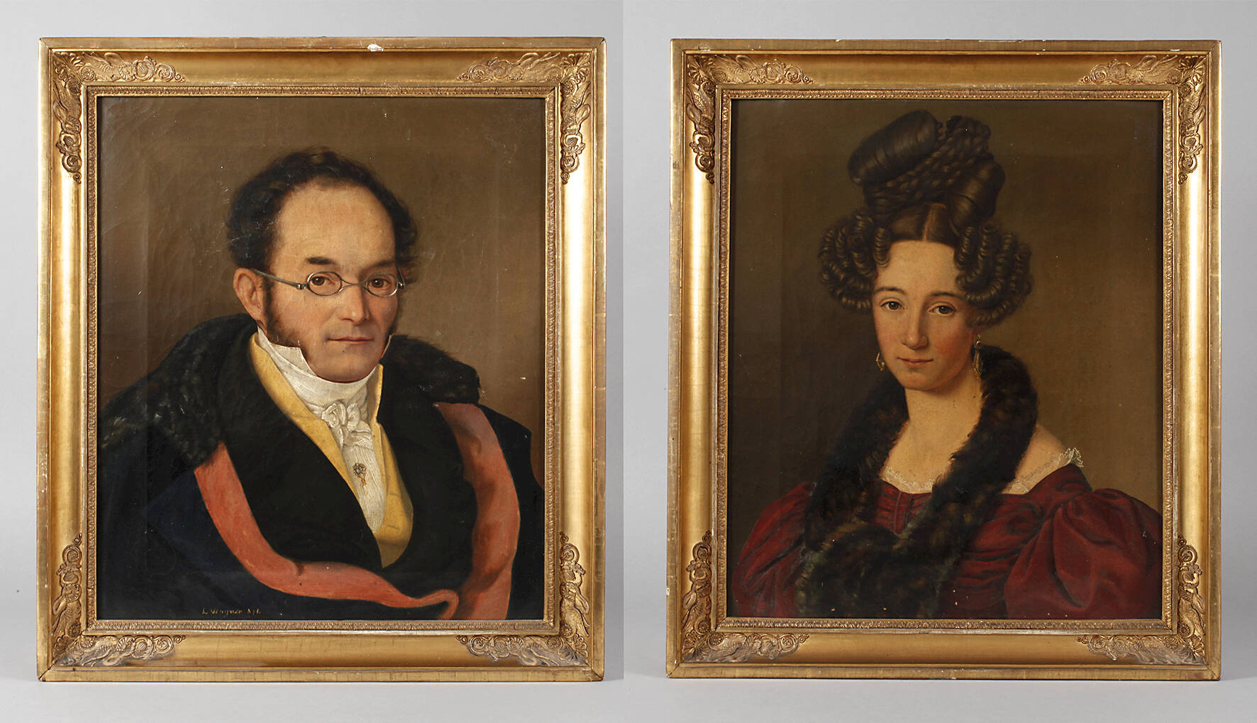 Ludwig Wagner, Portraitpendants Goßweyler