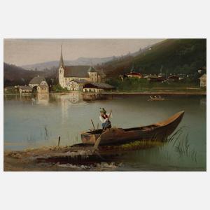 Friedrich Zahn, Blick auf Prien am Chiemsee