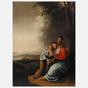 Die heilige Familie auf der Flucht nach Ägypten