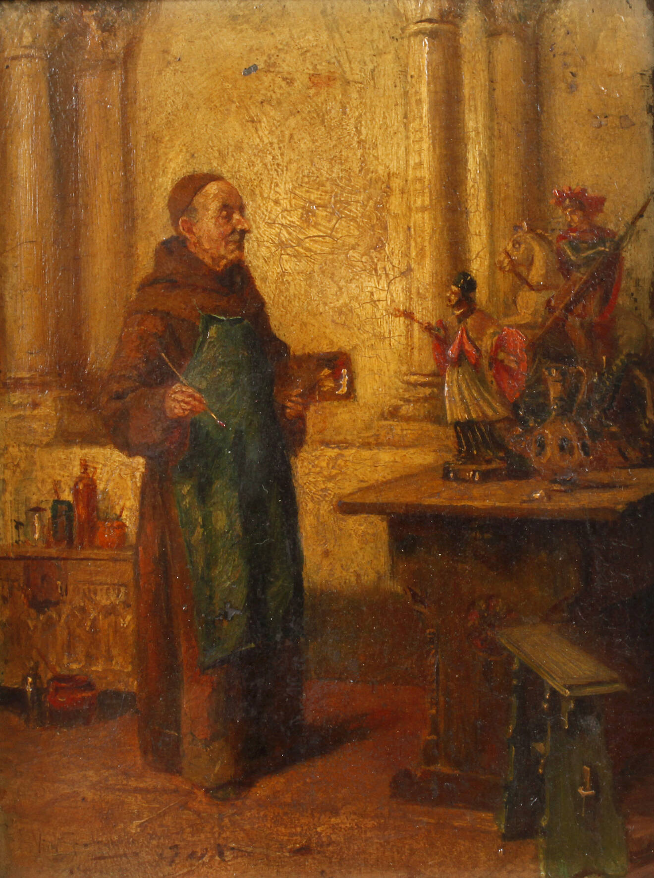 Mönch als Künstler