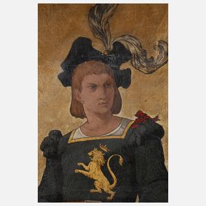 Junger Jäger am Seeufer