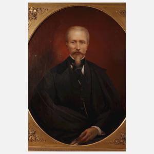 Herrenportrait im Prunkrahmen