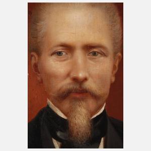 Herrenportrait im Prunkrahmen