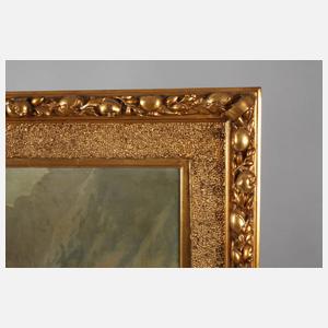 Röhrender Hirsch im Gebirge