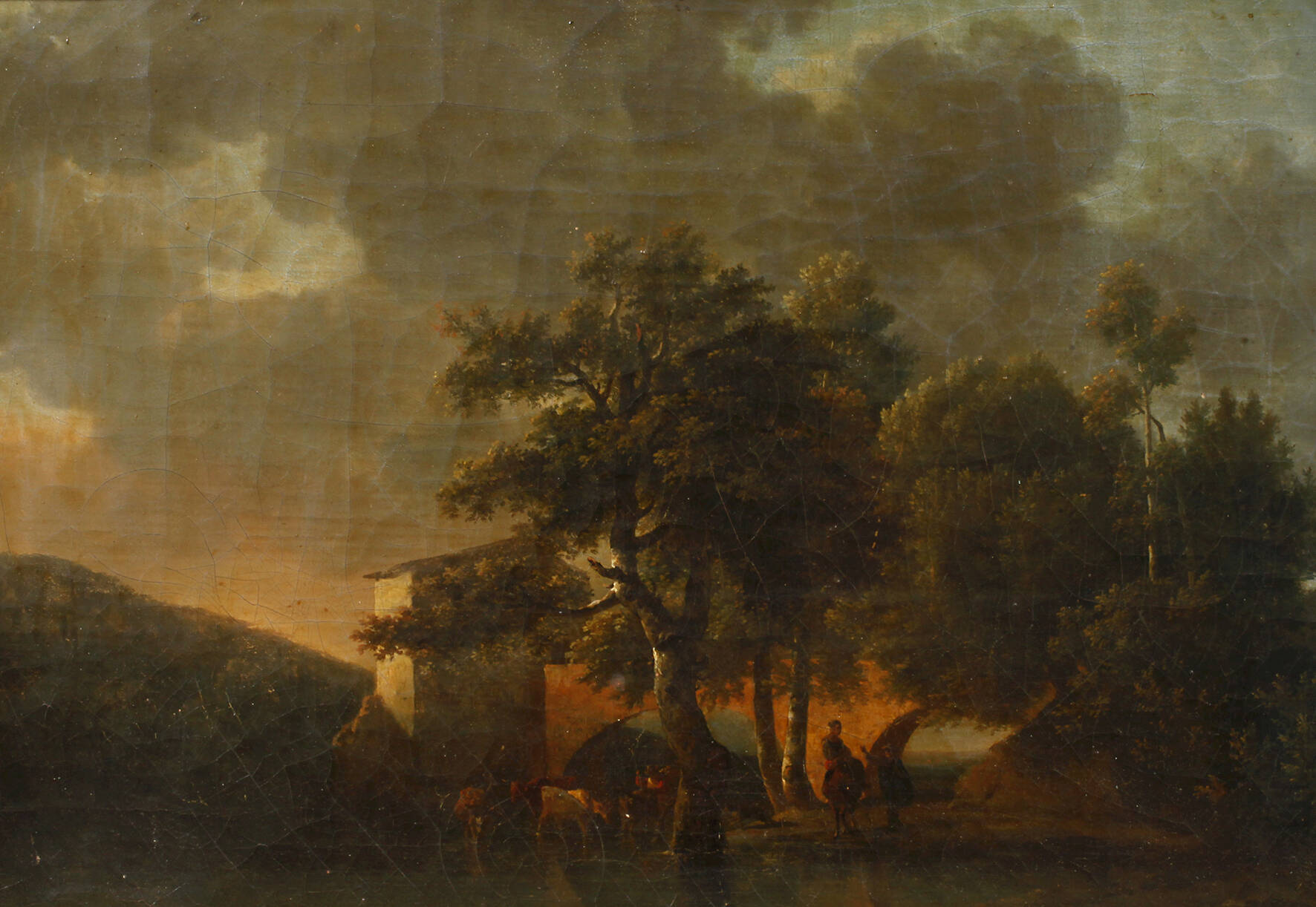 Bukolische Hirtenlandschaft