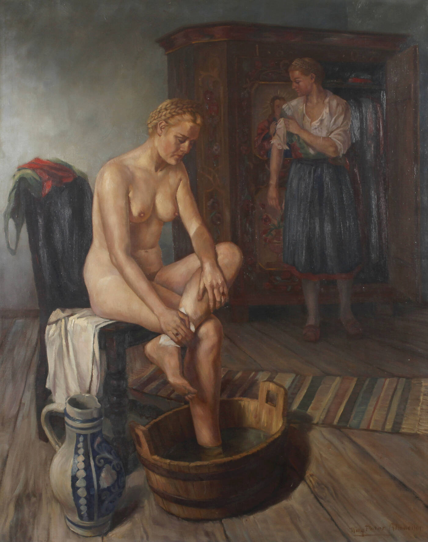 Willy Peter Ahrweiler, Mädchen im Bade