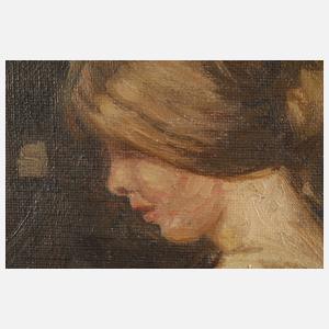 Christian Aigens, Mädchen in der Bauernküche