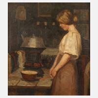 Christian Aigens, Mädchen in der Bauernküche111