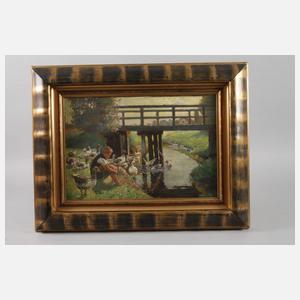 Willy Brandes, Gänsejunge am Fluss