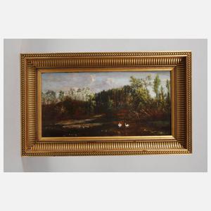 Albert Charpentier, attr., Schwäne im See