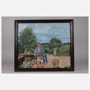 Albert Charpentier, attr., Schwäne im See