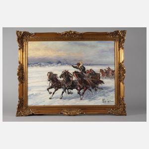 Wladyslaw Chmielinski, Schlittenfahrt