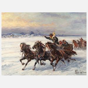 Wladyslaw Chmielinski, Schlittenfahrt