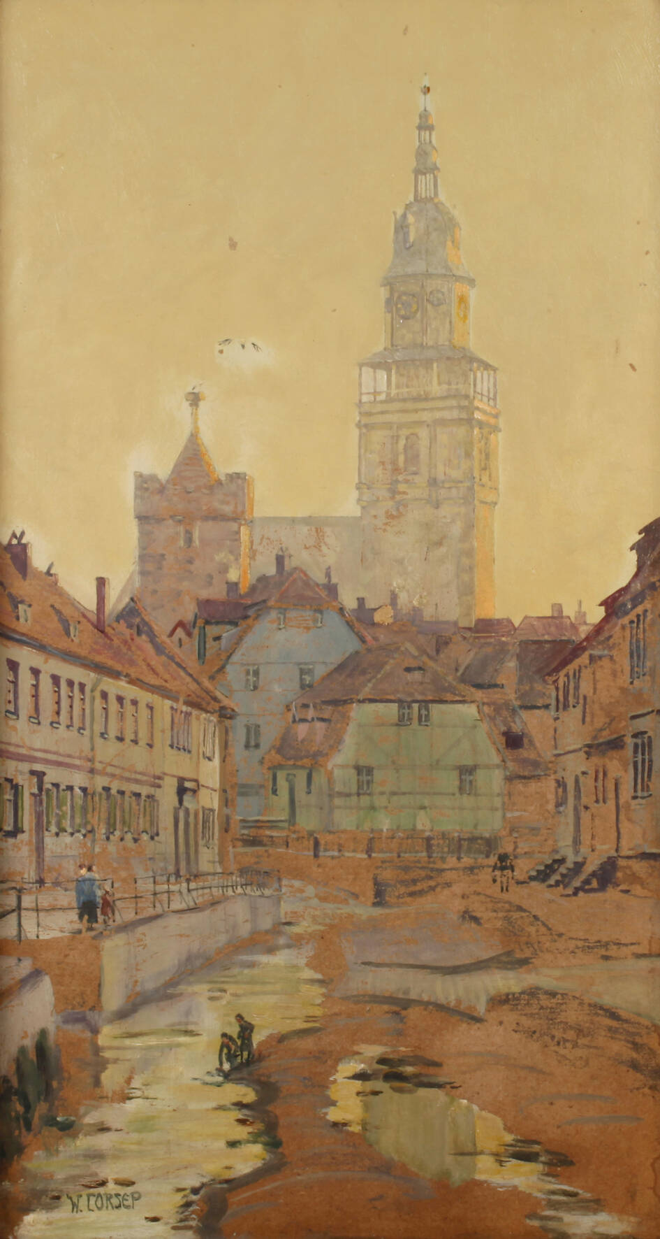 Walter Corsep, Mittelalterliche Stadt