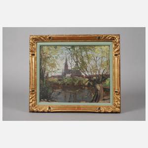 Julius Cran, attr., Am Teich