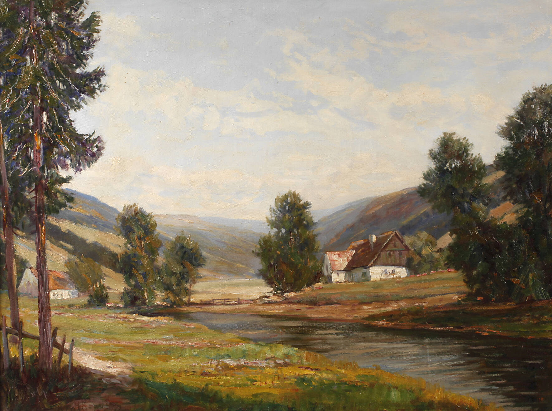 Richard Falkenberg, "Dorf im Wiesengrund"