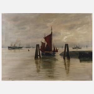 Paul Frank, "Unterelbe bei Teufelsbrück"