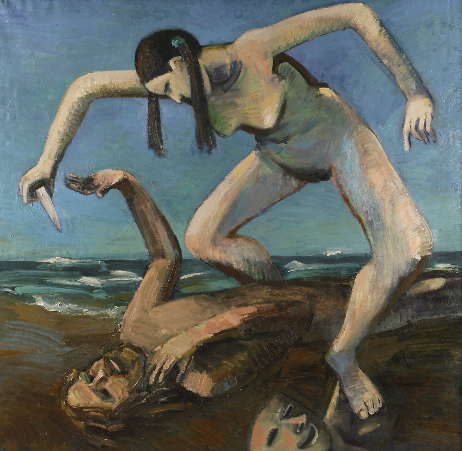 Lothar Gemmel, "Paar am Meer"